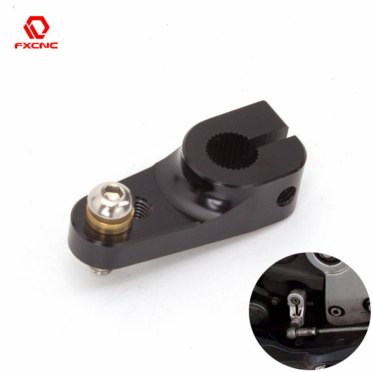 Motorcycle Gear Holder - Suzuki gsxr600,gsxr750,gsxr1000用の調整可能なアルミニウムモーターサイクルリアロッドアダプター,10mm