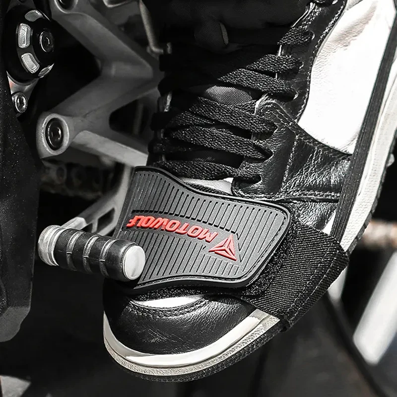 オートバイの靴保護ギアシフトパッド滑り止め調節可能なシフター - Motorcycle Gear Lever Extender のレビューと価格