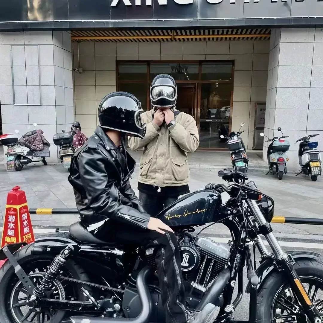 ヴィンテージオートバイヘルメット日本ハイテクグラスファイバー - Motorcycle Gear Japan のレビューと価格